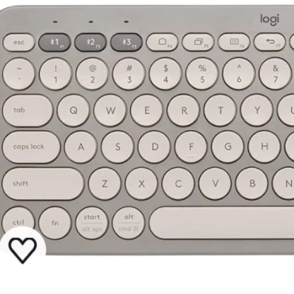 Logitech Pebble keyboard white grey